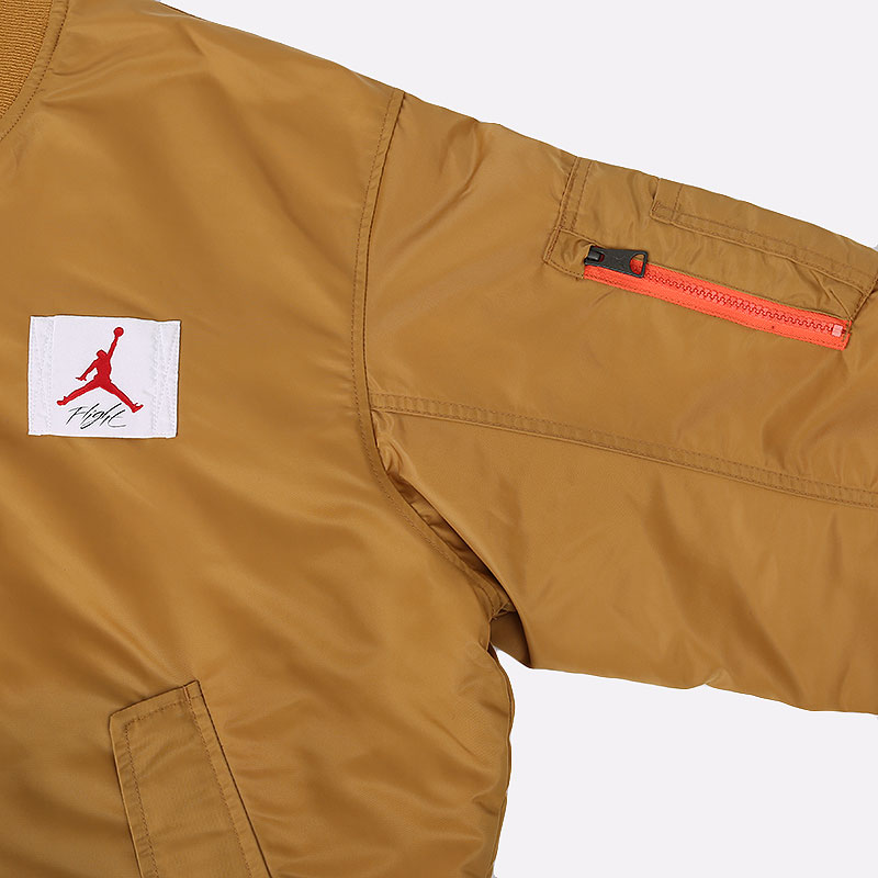 мужская бежевая куртка Jordan Flight MA-1 Reversible Bomber Jacket CV2242-772 - цена, описание, фото 4